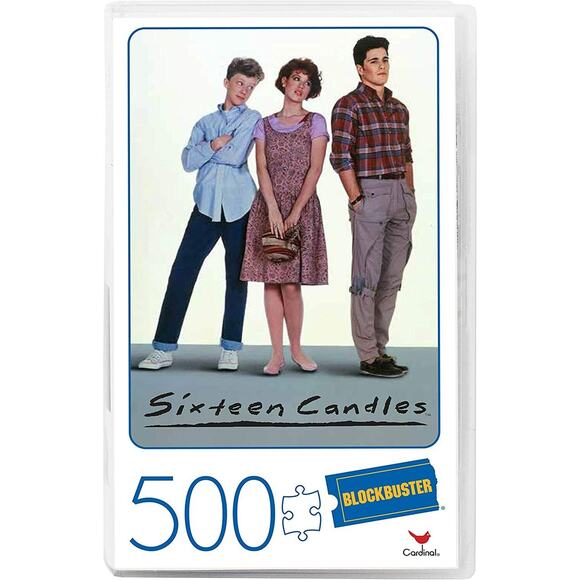 Sixteen Candles Movie 500-Piece Puzzle in Plastic Retro Blockbuster VHS Box - Picture 1 of 2